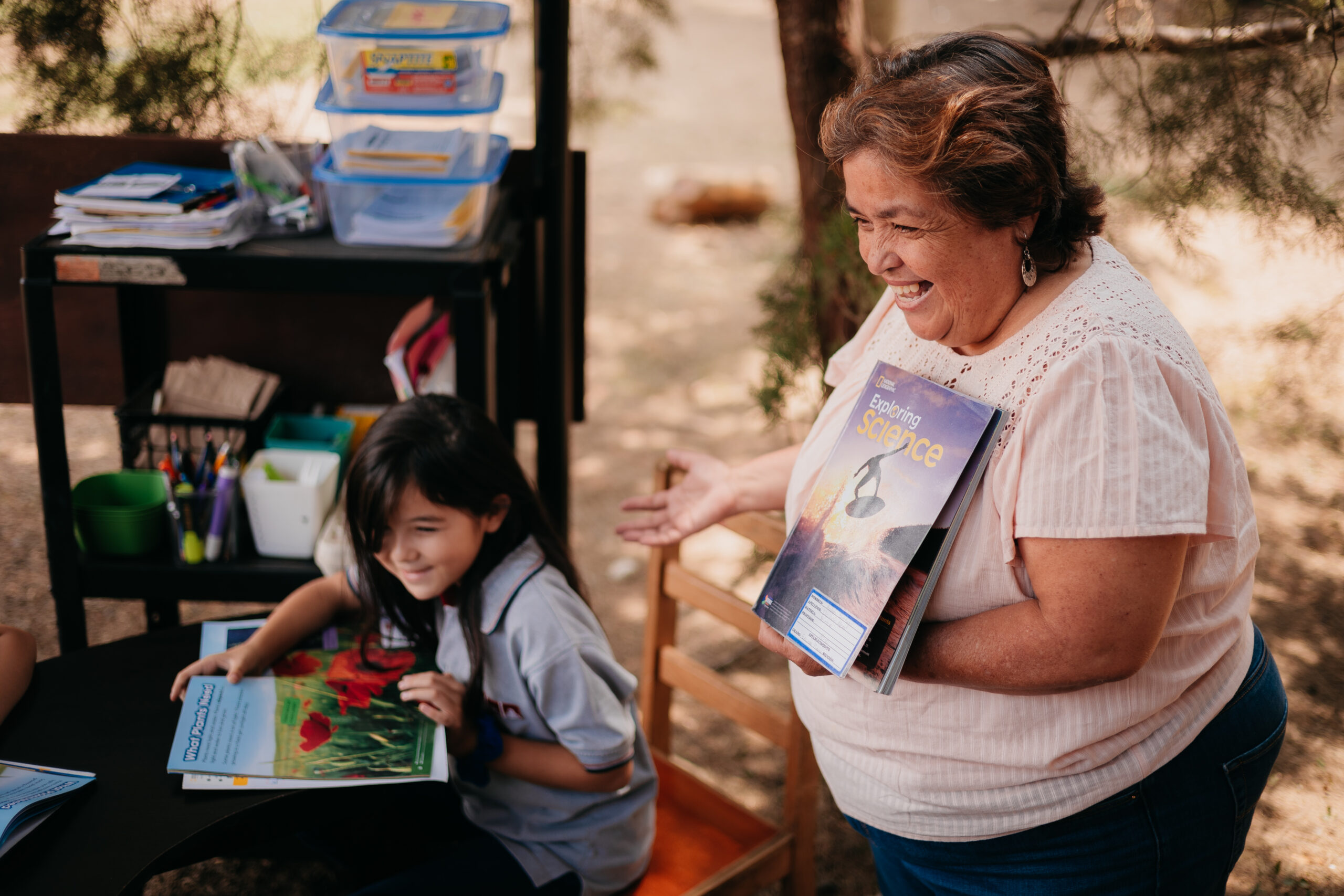 Teacher with a book